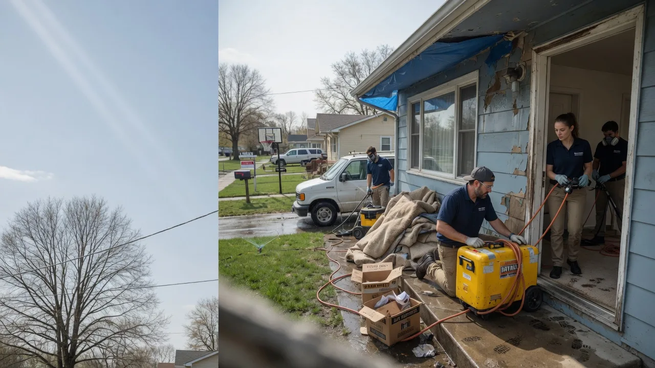 Basement Flood Cleanup in Lewisville, OH near me